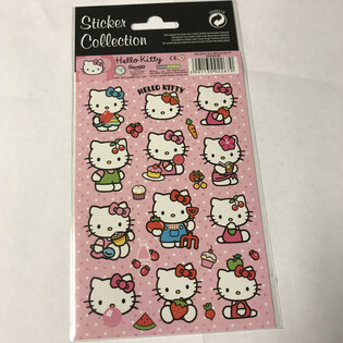 PEGATINAS: HELLO KITTY, Dim. 20 x 10 cm (10 uds.)