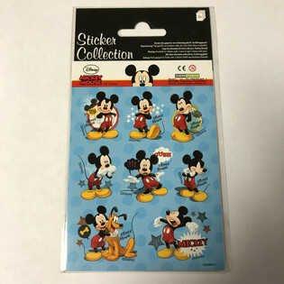 HOJA DE PEGATINAS: DISNEY MICKEY MOUSE, Dim. 16 x 9 cm (10 uds.)