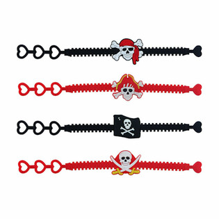 PULSERAS DE SILICONA PIRATA PARA NI&Ntilde;OS (100 uds.)