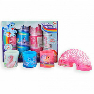 Espiral Unicornio Arco&iacute;ris &Oslash; 6 CM (12 uds.)