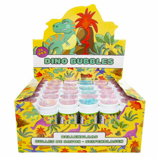 Pomperos de Dinosaurio 50ml en Expositor (36 uds.)