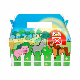 CAJA DE MEN&Uacute; GRANJA - 22.5 x 12 x 9.5 Cm. (24 uds.)