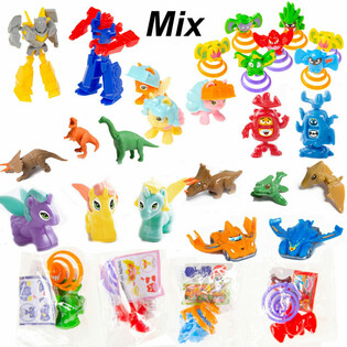 MIX DE JUGUETES PARA C&Aacute;PSULAS / T&Oacute;MBOLA (200 uds.)