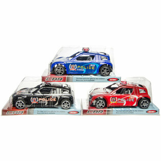 Coche de Polic&iacute;a de Fricci&oacute;n en Blister (6 uds.)
