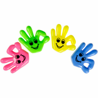 Silbato con forma de mano OK (12 uds.)