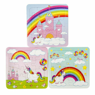 MIX Puzzles de Unicornio - 14 x 14 cm (50 uds.)