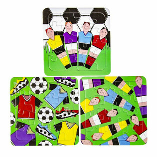 MIX PUZLES DE F&Uacute;TBOL - 14 x 14 cm (50 unidades)
