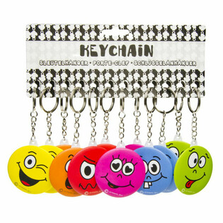 Llaveros de Smiley con Espejo (48 unidades)