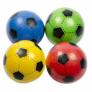 BALONES DE F&Uacute;TBOL - 23CM - COLORES MIXTOS (10 ud.)