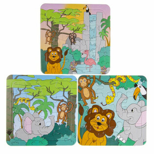 Mix Puzzles de la Selva (14x14cm) - Pack Ahorro 50 unidades