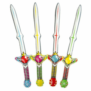 Espada de Caballero Inflable Grande, 80cm (12 unidades)