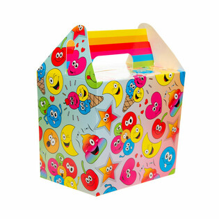 CAJA DE MENÚ / CAJA DE REGALO SMILEY 14x10x17 cm (12 uds)