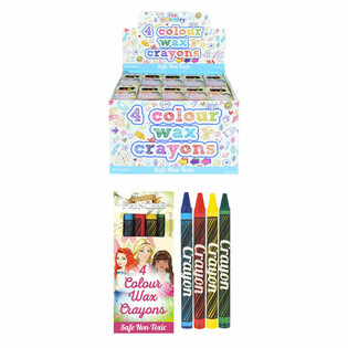 Sets de Ceras de Colores Princesa de 4 Piezas en Expositor (120 uds.)