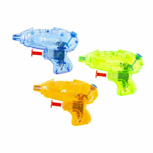 MINI PISTOLAS DE AGUA 9 cm - COLORES MIXTOS (48 uds.)