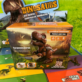 Kit de Construcción de Dinosaurio 3D en Caja de Regalo - Expositor (8 uds.)