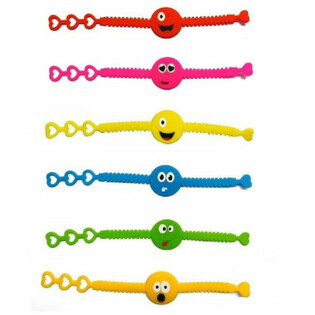 Pulseras de Silicona de Caritas Sonrientes (12 Unidades)