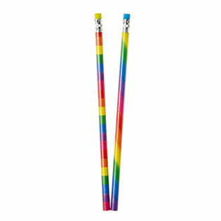 L&aacute;pices de Colores Arco&iacute;ris con Goma (12 uds.) - Mayorista