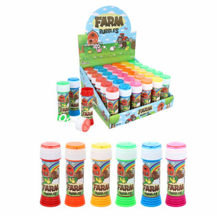 Pomperos de Animales de Granja con Juego de Paciencia (36 uds)