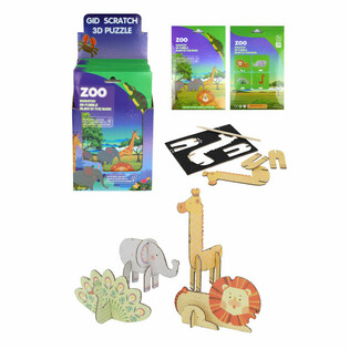 Puzzle de Rascar 3D Animales del Zoo (Expositor 18 uds.)