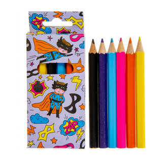 Set de 6 L&aacute;pices de Colores - Superh&eacute;roe (24 uds.)