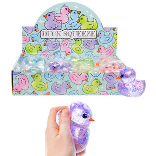 PATO SQUEEZE DUCK - COLORES MIXTOS - EN EXPOSITOR (12 uds.)