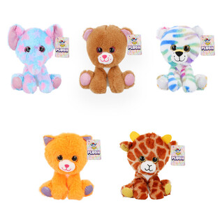 Peluches de animales sentados - 15 cm - Dise&ntilde;os surtidos (10 uds.)
