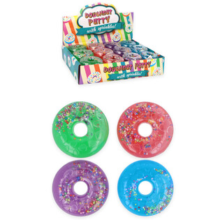 Donuts de Putty en expositor colorido - Mix de colores (24 unidades)