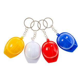 Llavero Casco de Obra con Abrebotellas - Colores Mezclados (48 uds.)