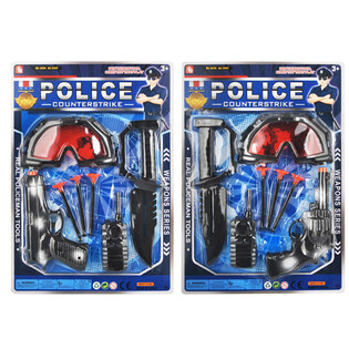 Set de Juego de Policía con Gafas y Pistola de Ventosas (6 uds.)