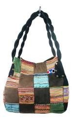 BOLSO PATCHWORK B-FAIR PEQUEÑO NEGRO (1 ud.)